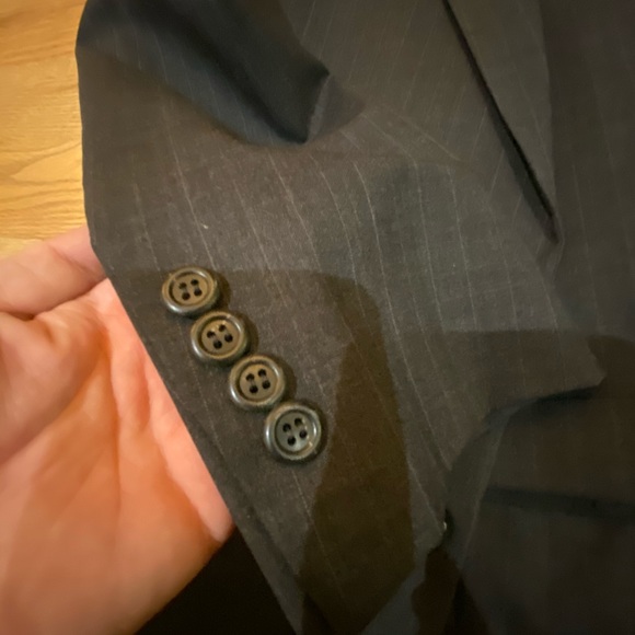 Brooks Brothers grey pinstripe suit